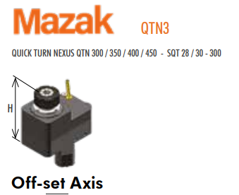 Mazak QTN3 Off-set-Axis